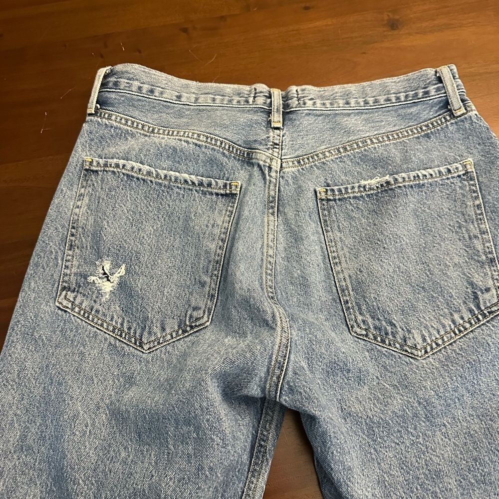 AGOLDE Riley High Rise Straight Crop Jeans in Frequency (J4) - Picture 11 of 11